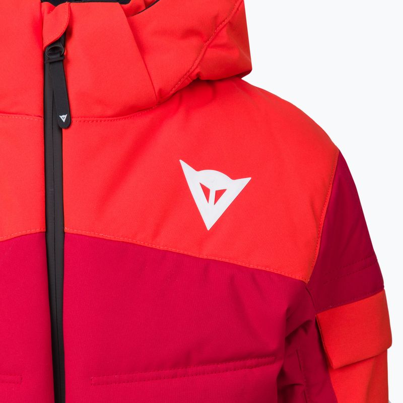 Skijacke für Kinder Dainese Ribbo Padding cherry tomato/chili pepper 3