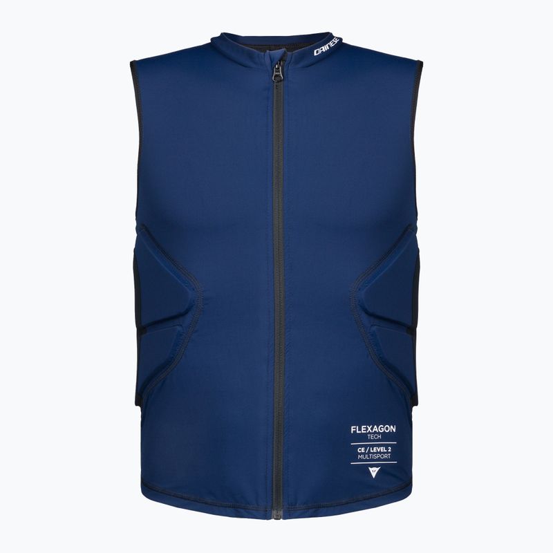 Schutzweste für Männer Dainese Flexagon Waistcoat black iris/stretch limo