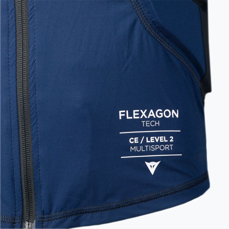 Schutzweste für Männer Dainese Flexagon Waistcoat black iris/stretch limo 3