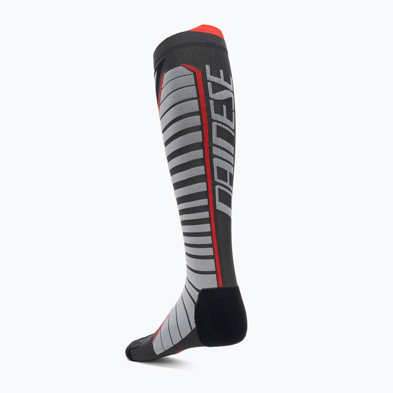 Dainese Thermo Long Skisocken schwarz/rot 2