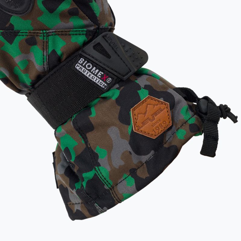 Kinder-Snowboardhandschuhe Level Fly Jr Mitt grün 4001 5