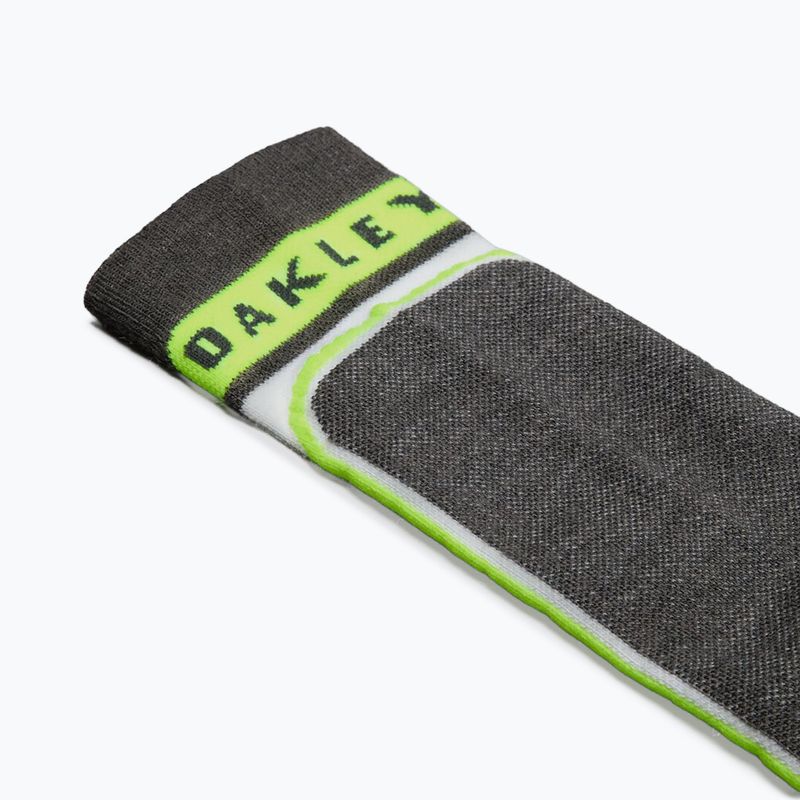 Skisocken Oakley Patrol mist/neon yellow 3