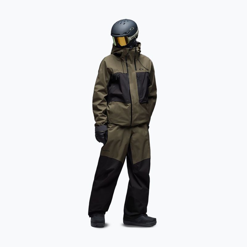 Herren-Snowboardjacke Oakley Baldface Gore-Tex deep olive/pitch black 2