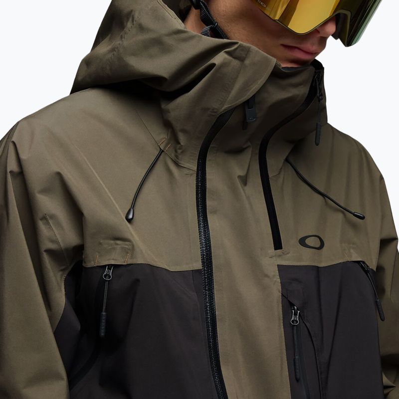 Herren-Snowboardjacke Oakley Baldface Gore-Tex deep olive/pitch black 4