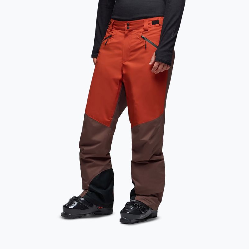 Herren Skihose Oakley Canopy Pro Insulated Dark Umber/Flame Red
