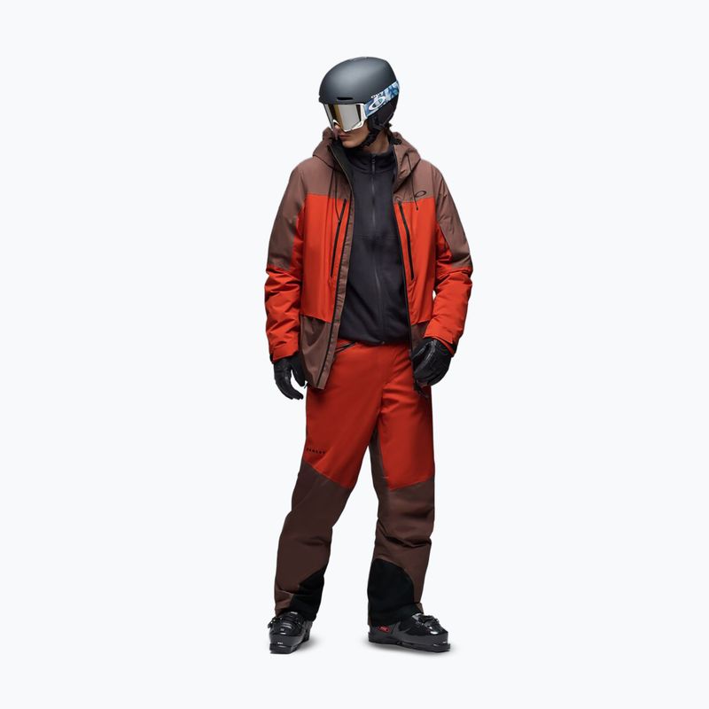 Herren Skihose Oakley Canopy Pro Insulated Dark Umber/Flame Red 2