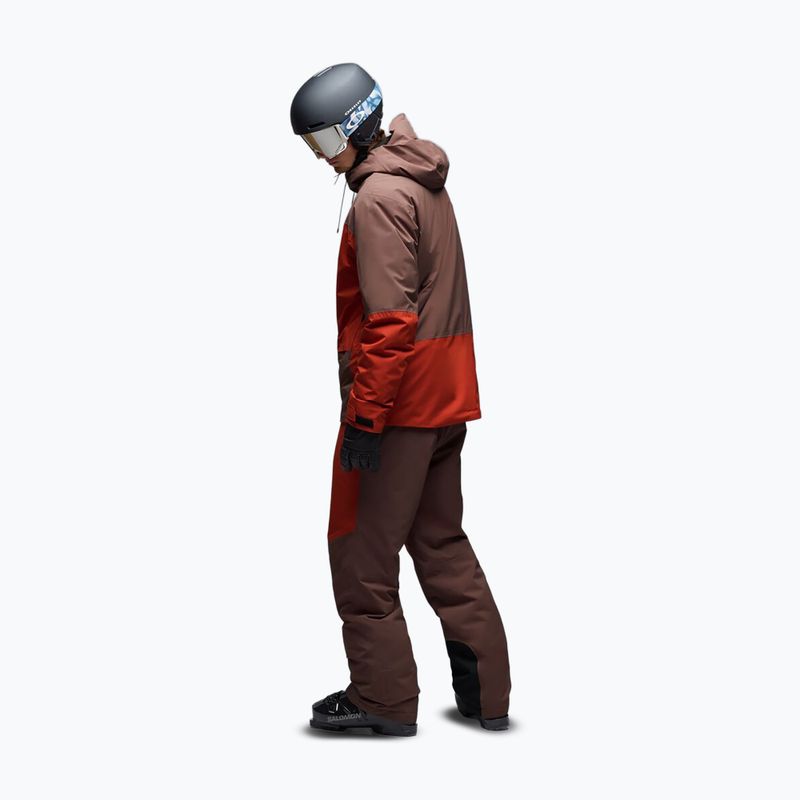 Herren Skihose Oakley Canopy Pro Insulated Dark Umber/Flame Red 3
