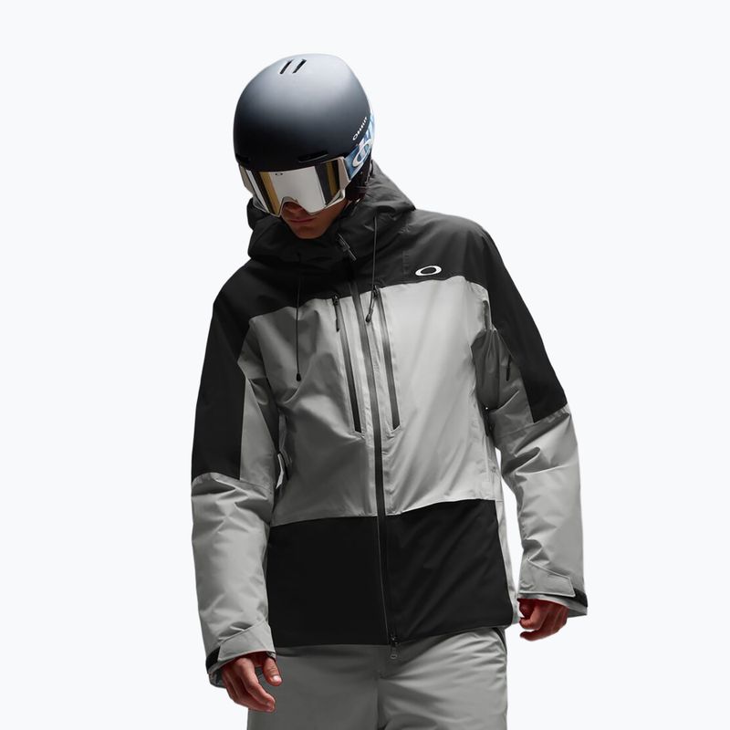 Herren-Skijacke Oakley Canopy Pro Insulated pitch black/cement