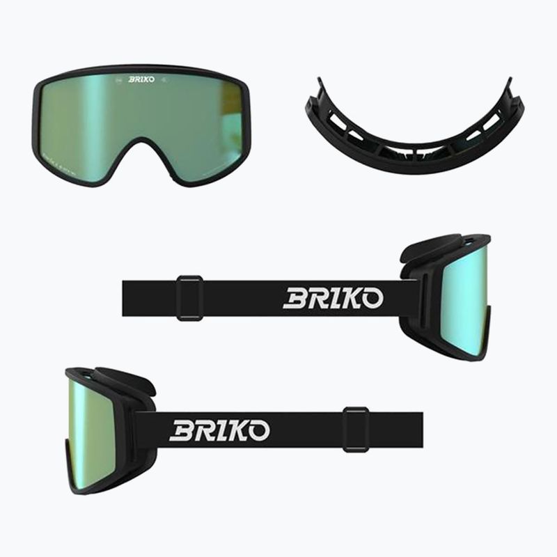 Skibrille Briko Pulse black/green 5