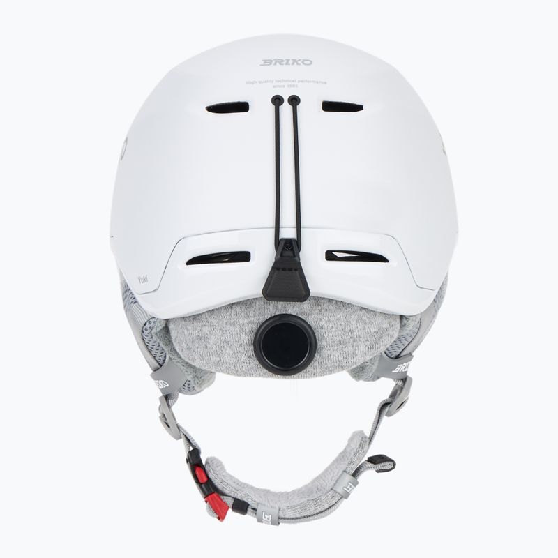 Skihelm Briko Yuki matt shiny white/silver 4