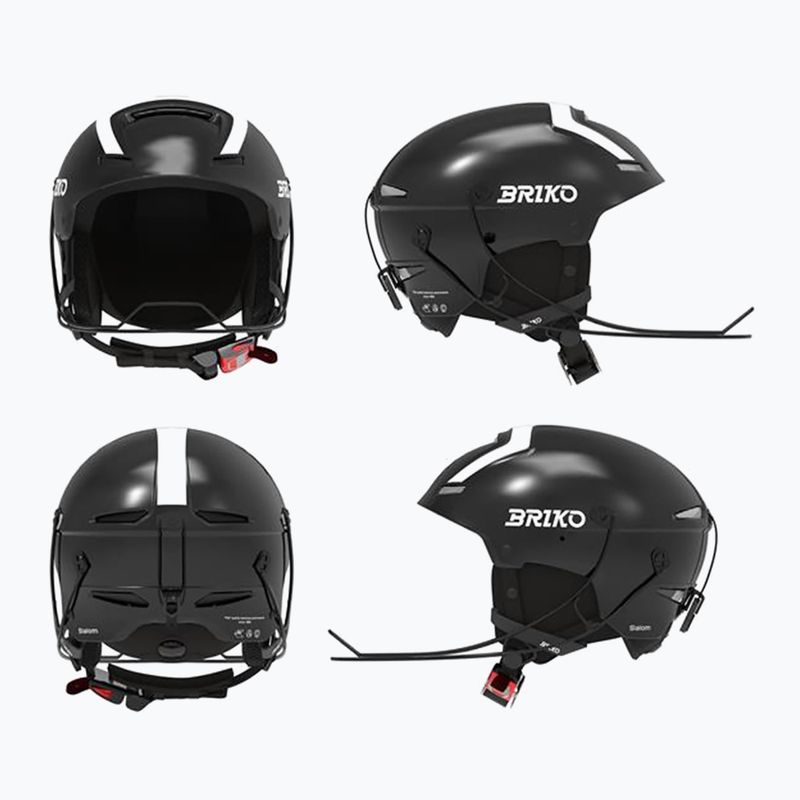 Skihelm Briko Slalom Epp 2.0 shiny black/white 10