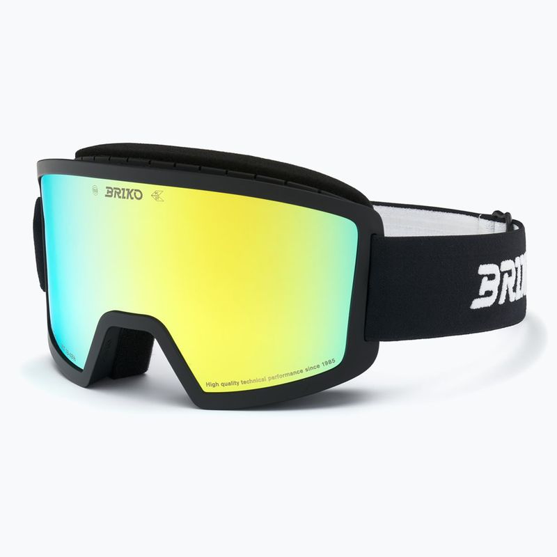 Kinder-Skibrille Briko Frostbite black/yellow 5