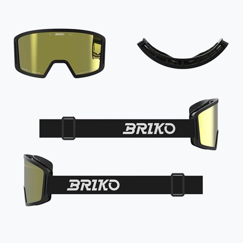 Kinder-Skibrille Briko Frostbite black/yellow 7