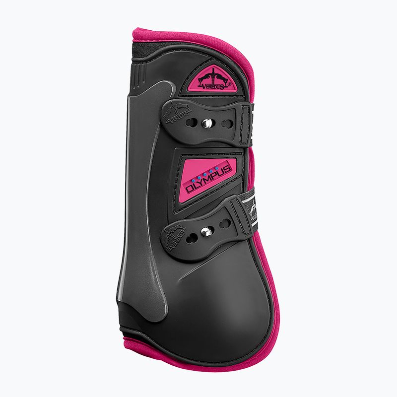 Veredus Olympus Farbige schwarz/rosa Pferd Frontschützer OLYCF1LP1