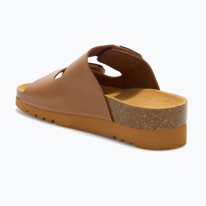 Damen-Pantoletten Scholl Montery 2 Straps Ad Med cognac 3