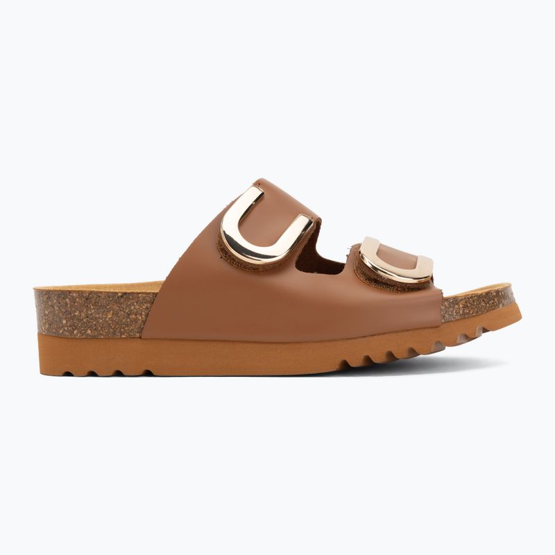 Damen-Pantoletten Scholl Montery 2 Straps Ad Med cognac 2