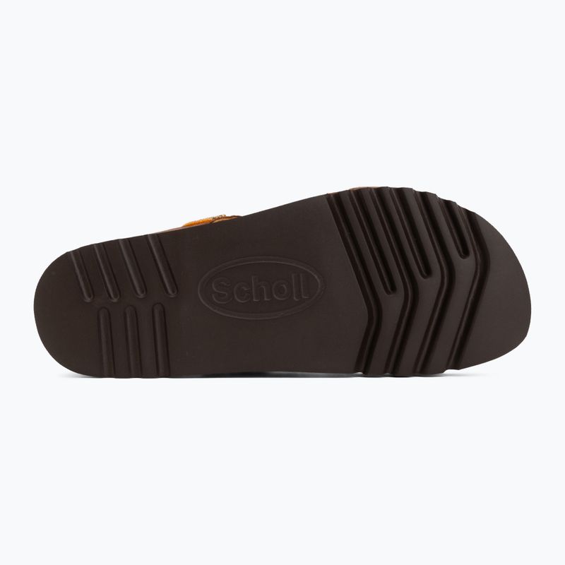 Damen-Pantoletten Scholl New Bogota Wedge Med cognac/multi 4