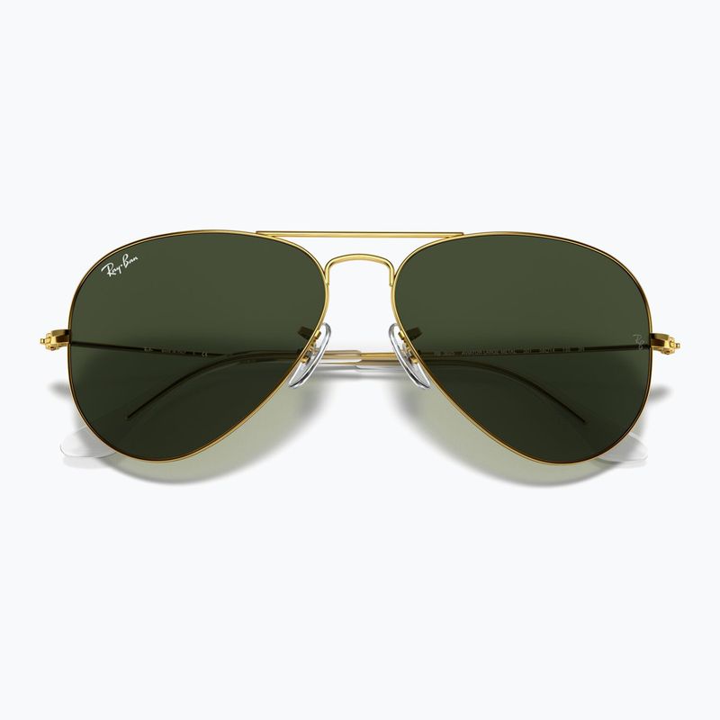 Sonnenbrille Ray-Ban Aviator Classic arista gold/green g-15 3