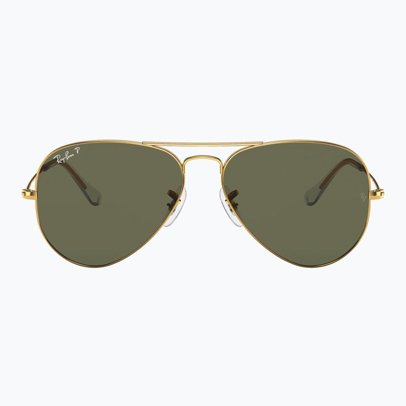 Sonnenbrille Ray-Ban Aviator Classic arista gold/green g-15 polarized 2