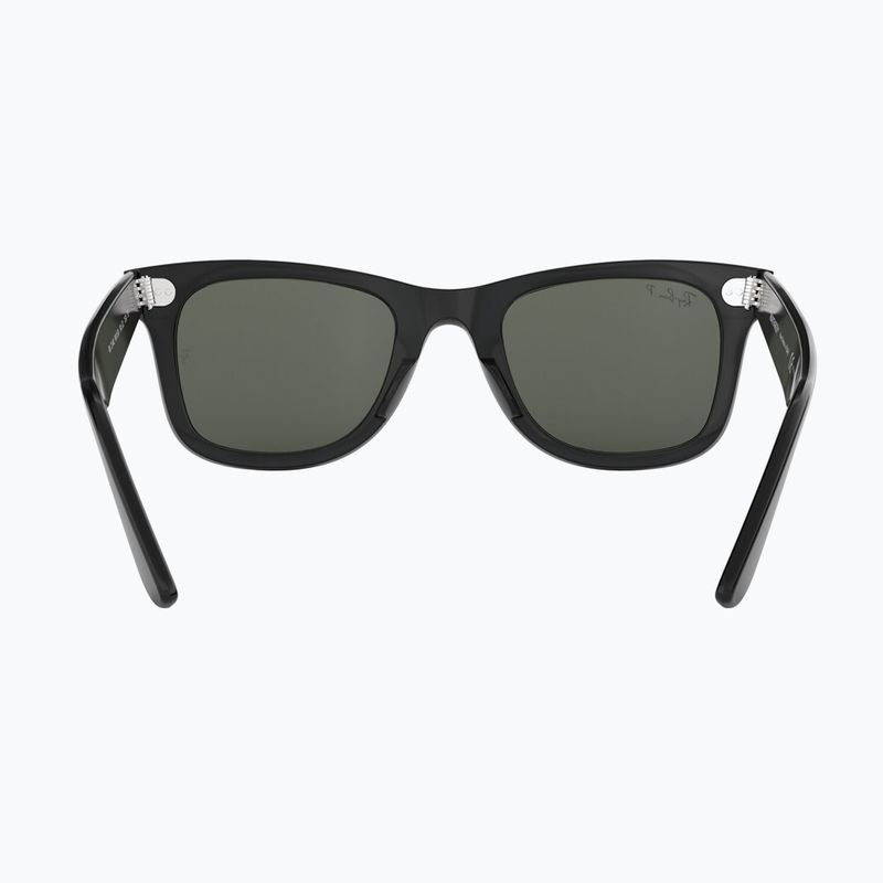 Sonnenbrille Ray-Ban Wayfarer Classic black/green polarized 5