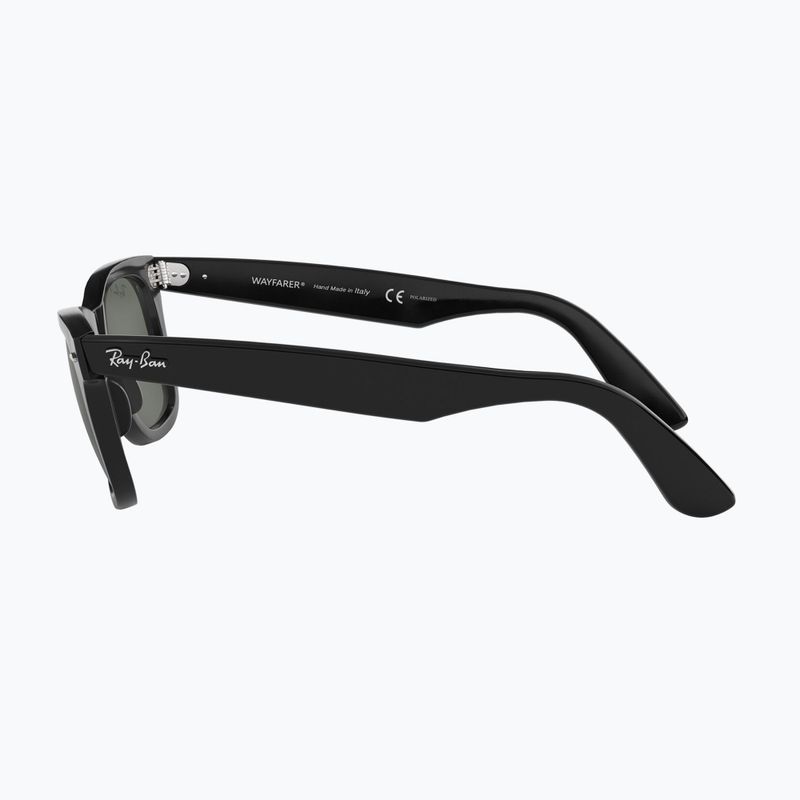 Sonnenbrille Ray-Ban Wayfarer Classic black/green polarized 7