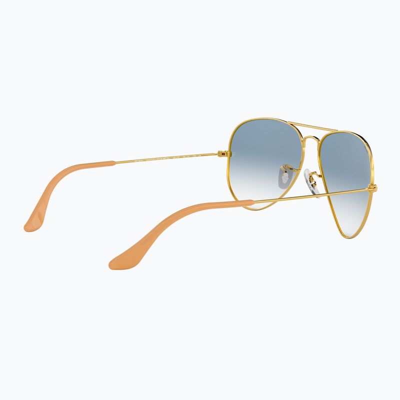 Sonnenbrille Ray-Ban Aviator Classic arista gold/light blue 6