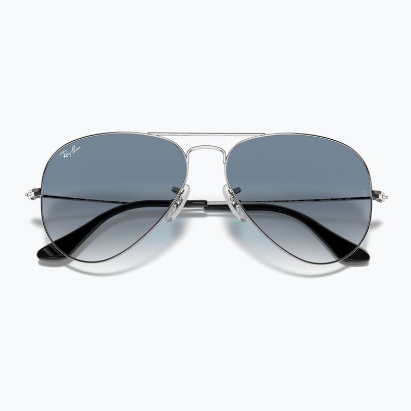 Sonnenbrille Ray-Ban Aviator Classic silver/light blue 3