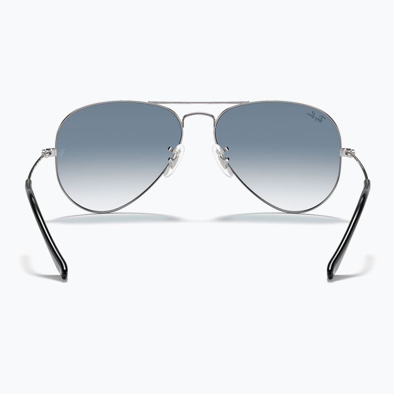 Sonnenbrille Ray-Ban Aviator Classic silver/light blue 5
