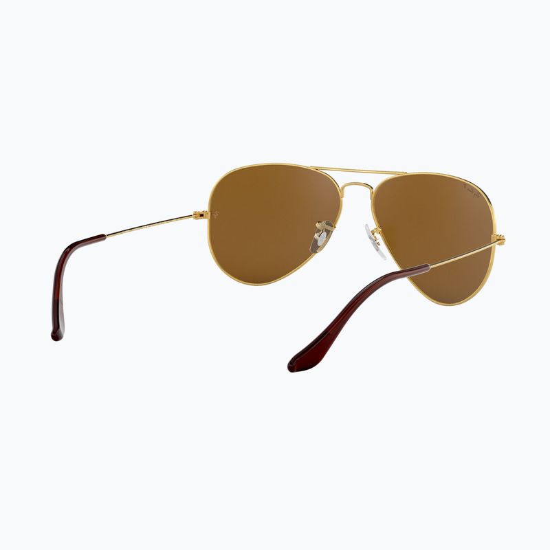 Sonnenbrille Ray-Ban Aviator Classic arista gold/brown polarized 6