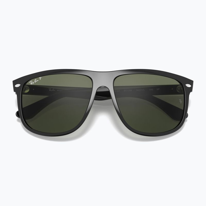 Sonnenbrille Ray-Ban Boyfriend black/dark green polarized 3