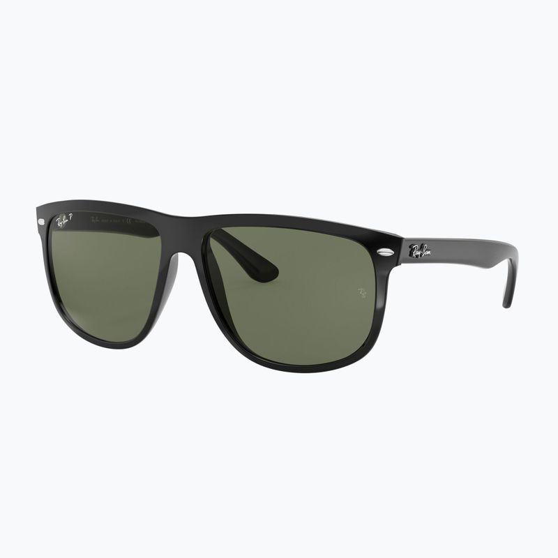 Sonnenbrille Ray-Ban Boyfriend black/dark green polarized 4
