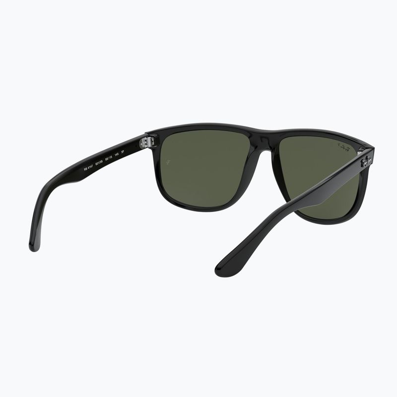 Sonnenbrille Ray-Ban Boyfriend black/dark green polarized 6