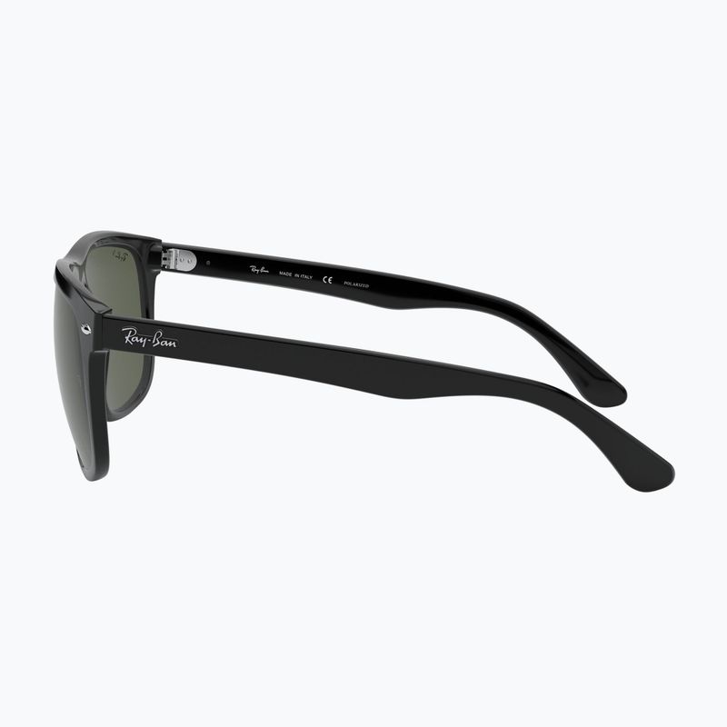 Sonnenbrille Ray-Ban Boyfriend black/dark green polarized 7