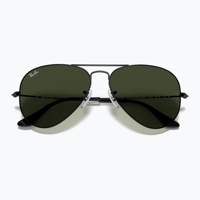 Sonnenbrille Ray-Ban Aviator Classic black/green g-15 3