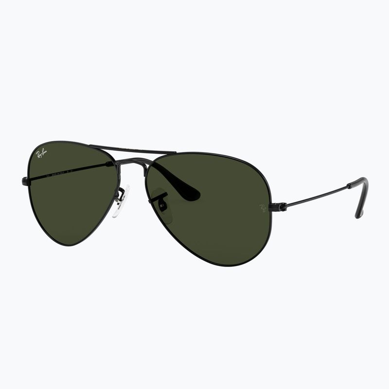 Sonnenbrille Ray-Ban Aviator Classic black/green g-15 4