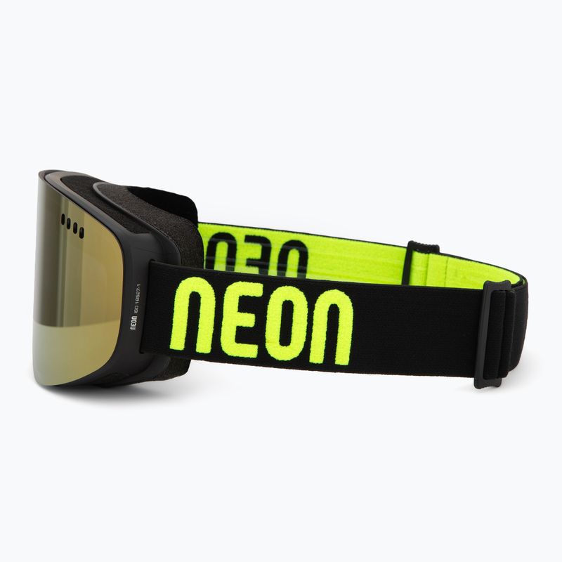 Skibrille Neon Light black/yellow/mirror gold 4