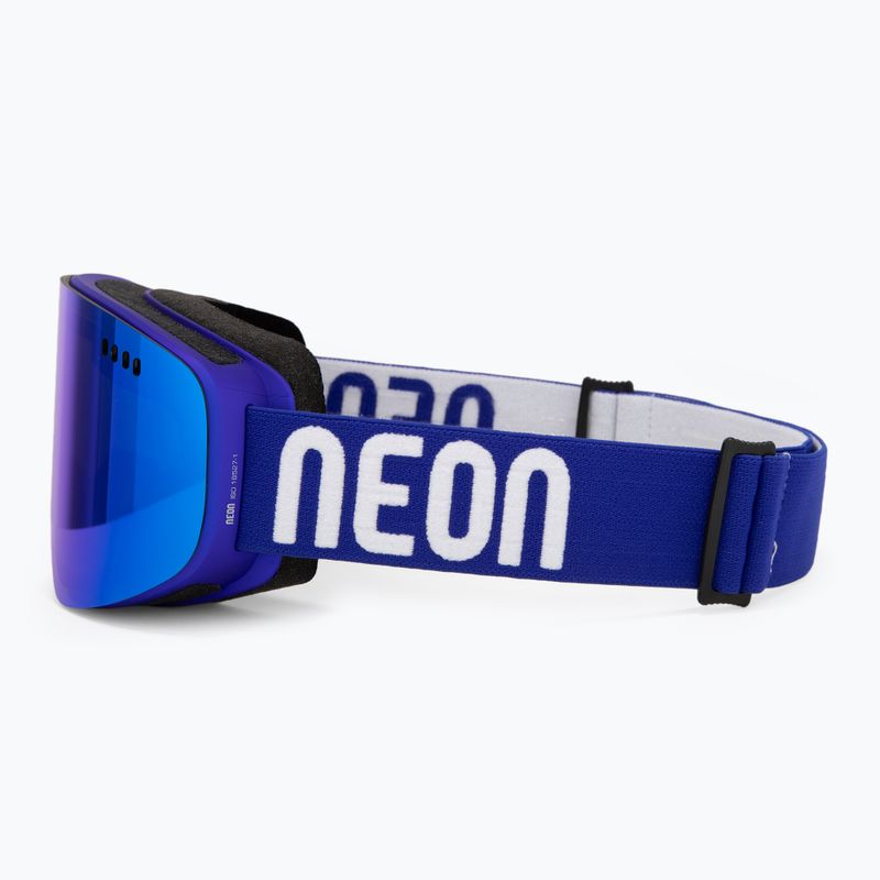 Skibrille Neon Light blue/royal/mirror blue 4