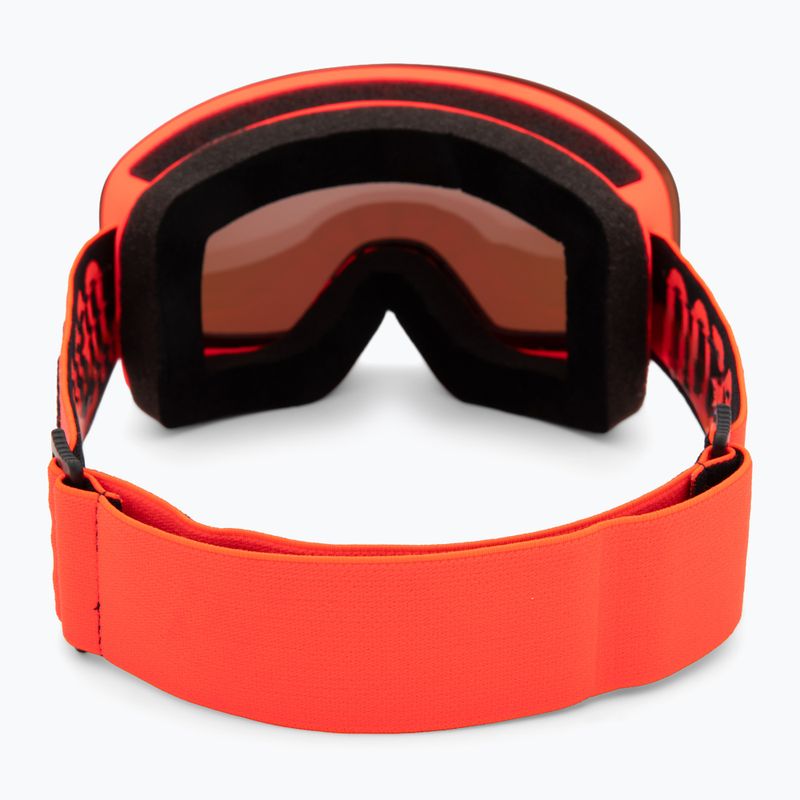 Skibrille Neon Light red/mirror steel 3