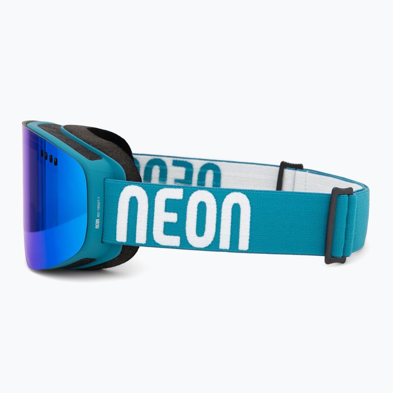 Skibrille Neon Light petroleum/mirror blue 4