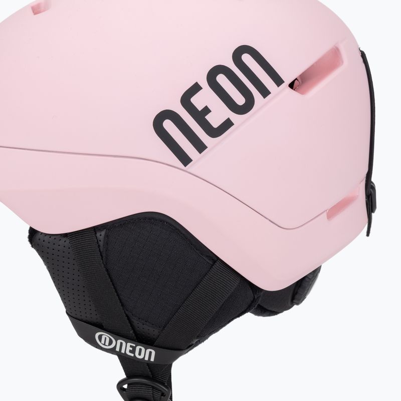 Skihelm Neon Summit light pink/black 7