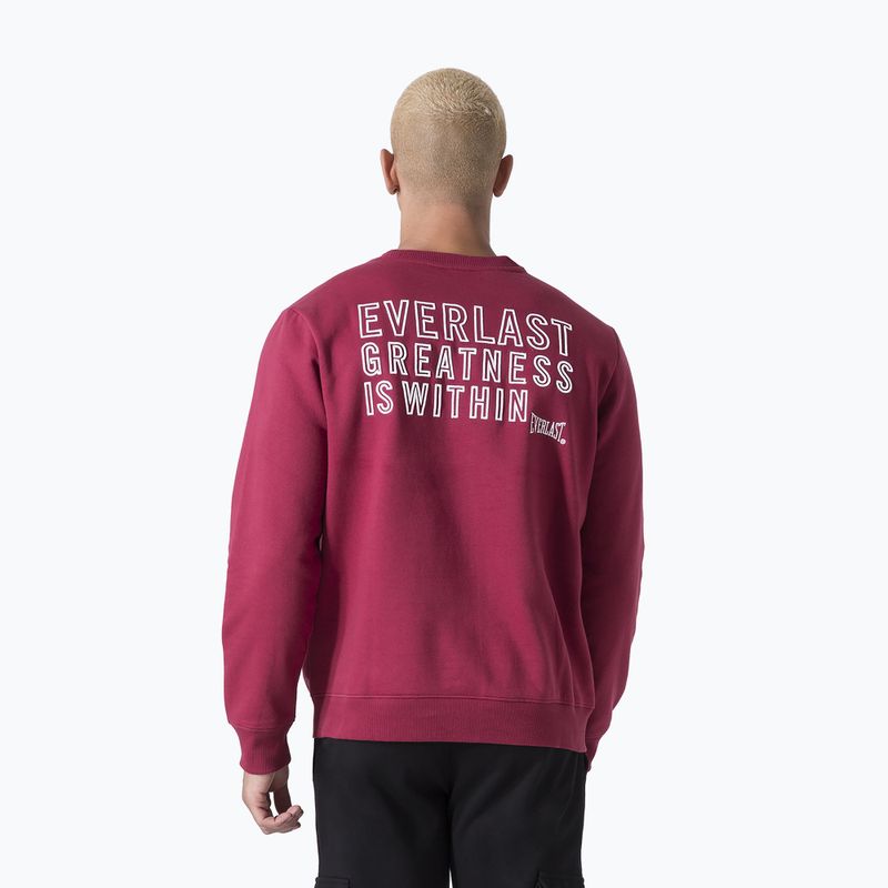 Herren Everlast Neutrals Crewneck Sweatshirt bordeaux 3