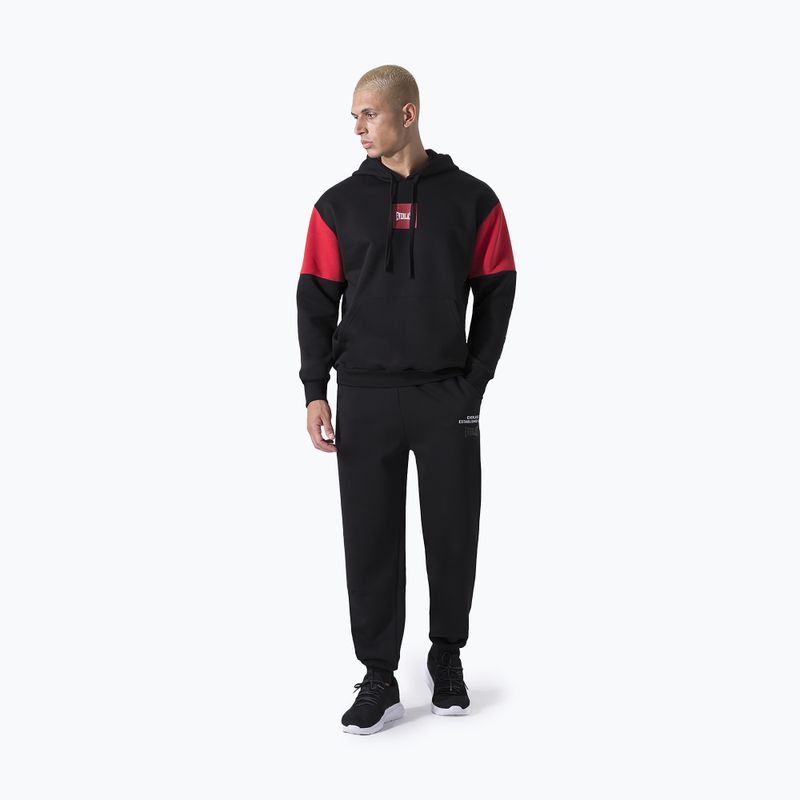 Hoodie Herren Everlast Streetwear Hoodie black/red 2