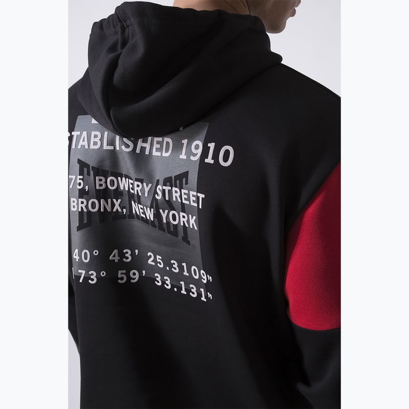 Hoodie Herren Everlast Streetwear Hoodie black/red 5
