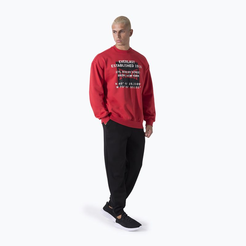 Herren Everlast Streetwear Crewneck Sweatshirt rot/schwarz 2
