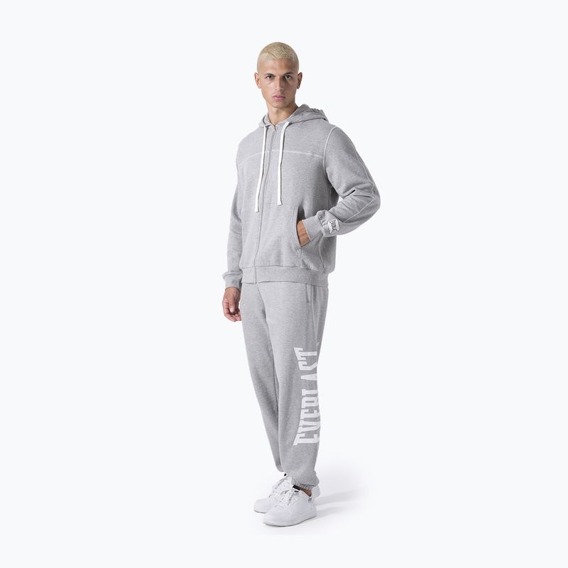 Sweatshirt Hoodie Herren Everlast Exclusive Full Zip grey/melange 2