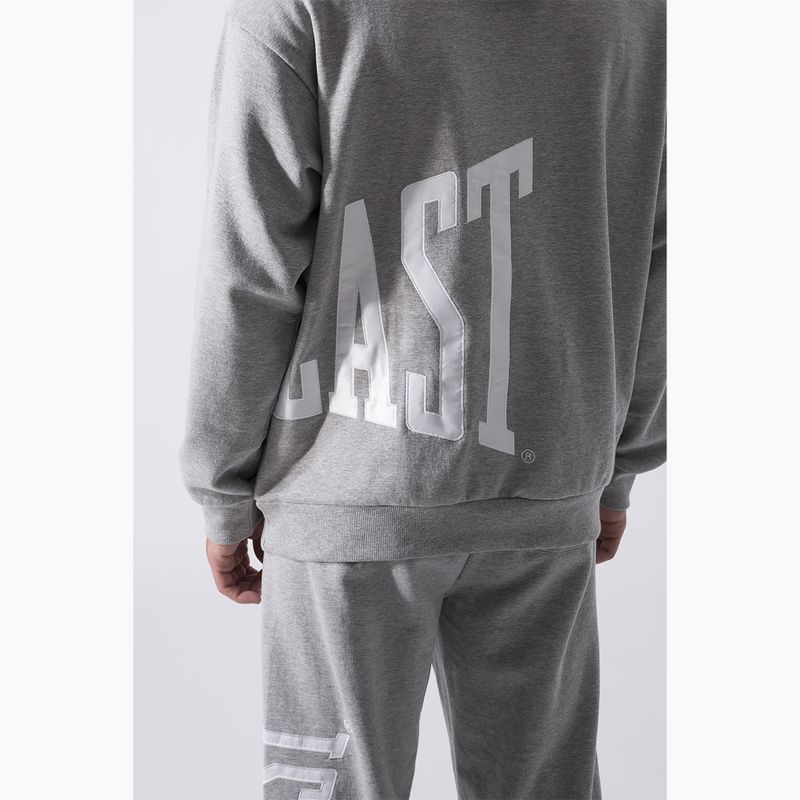 Herren Everlast Exclusive Hoodie Logo grau/melange Sweatshirt 5