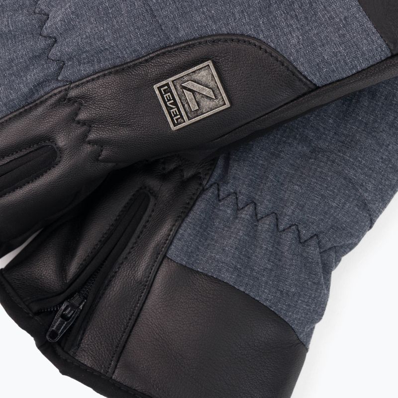 Level Sharp Skihandschuhe grau 3330 5