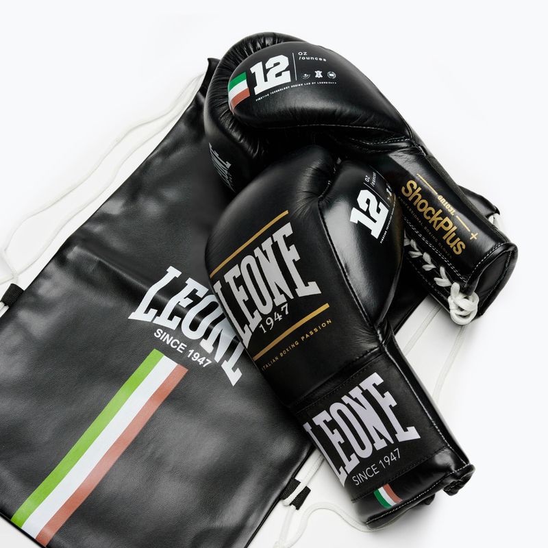 LEONE Boxhandschuhe 1947 Shock Plus schwarz 11