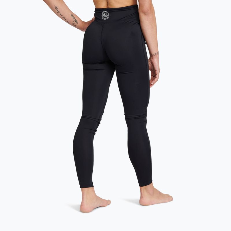 Damen Trainingsleggings LEONE 1947 Flagge schwarz 4