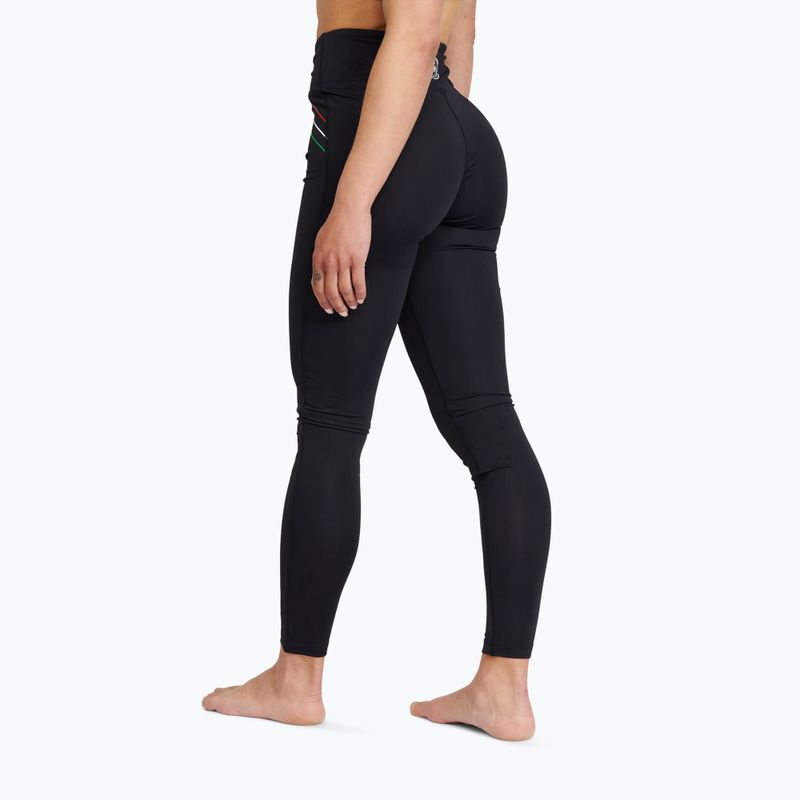 Damen Trainingsleggings LEONE 1947 Flagge schwarz 5